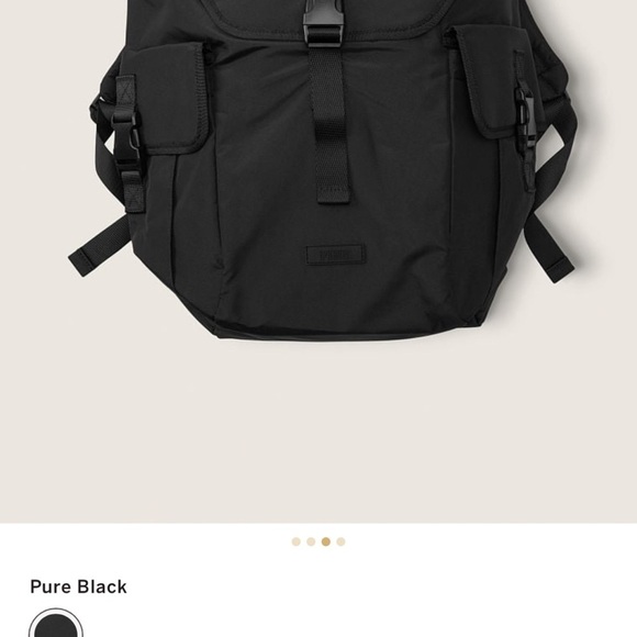 Pink Victoria’s Secret Cinch-Cord Drawstring Top Flap Pull-Through Closure - Picture 4 of 5